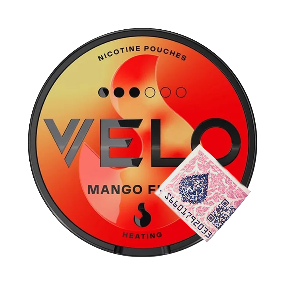 VELO Mango Flame — Тёплый манго | Никотиновые подушечки без табака